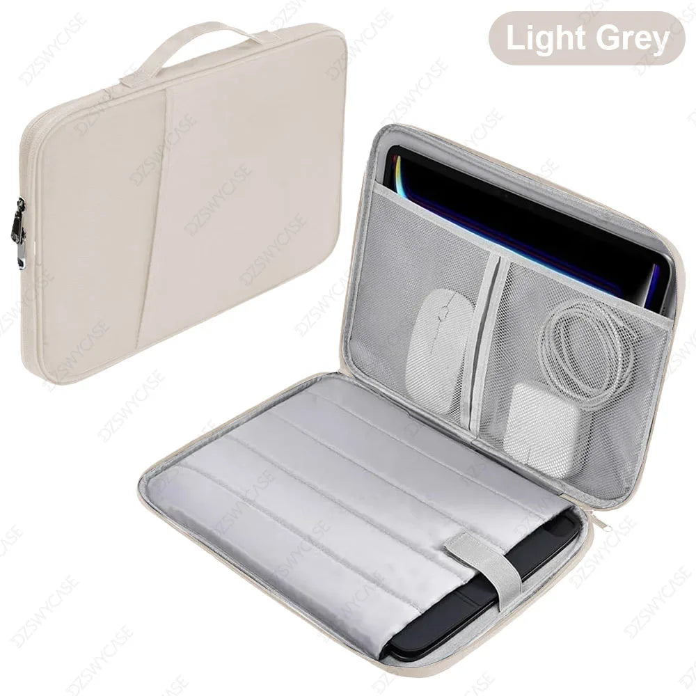 Padded Tablet Sleeve with Pocket – Waterproof Carrying Case for iPad, Samsung & More (11" & 13")