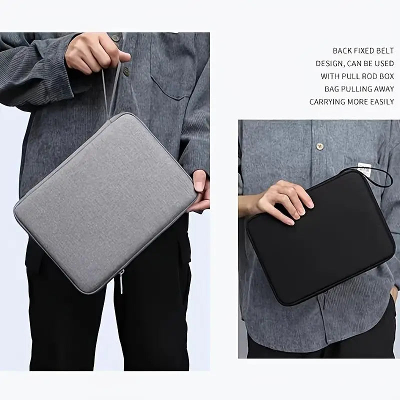 PU Leather Tablet Handbag Pouch – Shockproof Sleeve with Wrist Strap for iPad Air, Samsung & More (10.9" & 12.9")