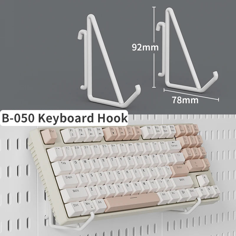 Ultimate Modular Plastic Pegboard System with Hooks Bins Shelves