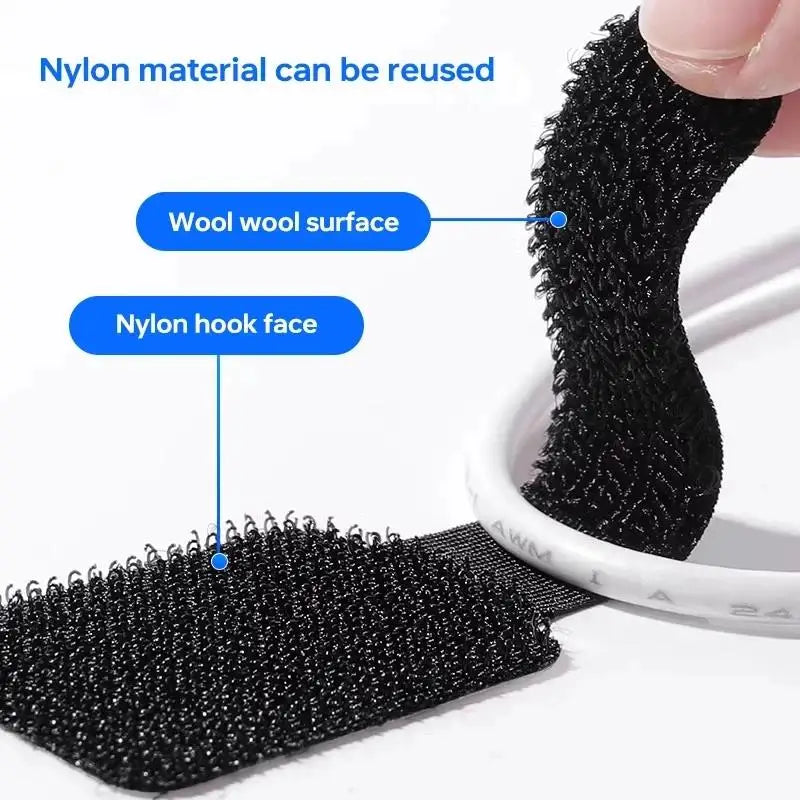 Reusable Nylon Cable Ties Fastening Wire Organizer Straps