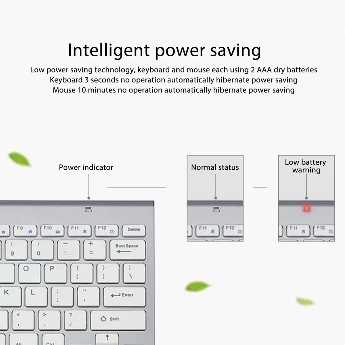 Slim Wireless Silent Keyboard and Mouse Combo Set