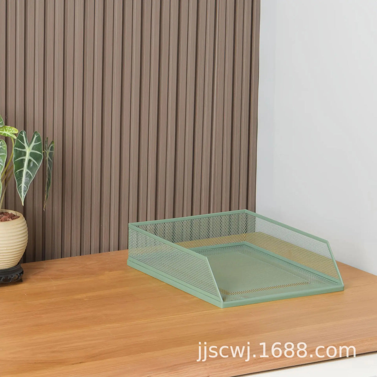 Wrought Iron Multi-Layer Stacked File Tray Desktop Storage Rack