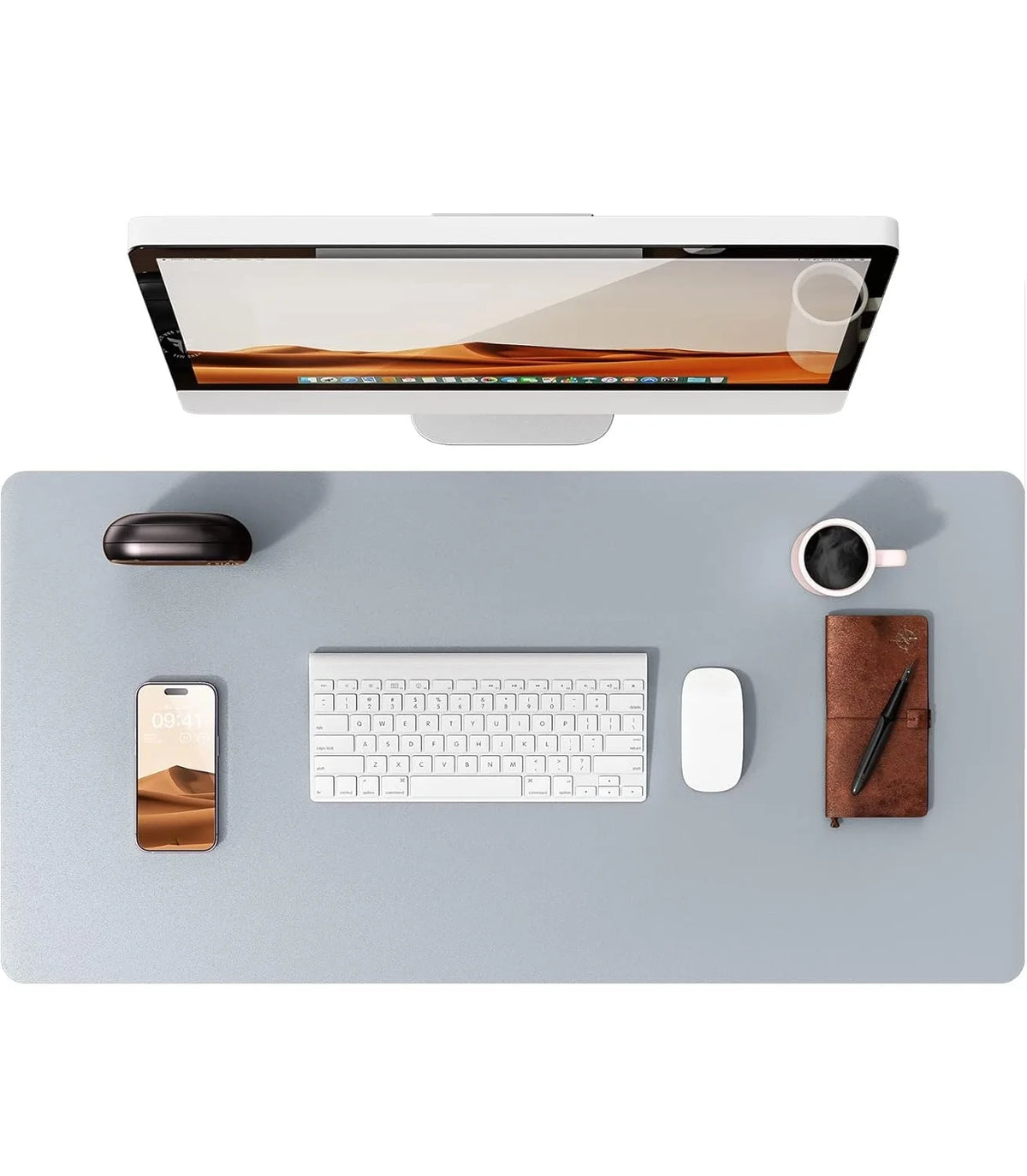 Premium PU Leather Desk Mat Pad & Surface Blotter Protector
