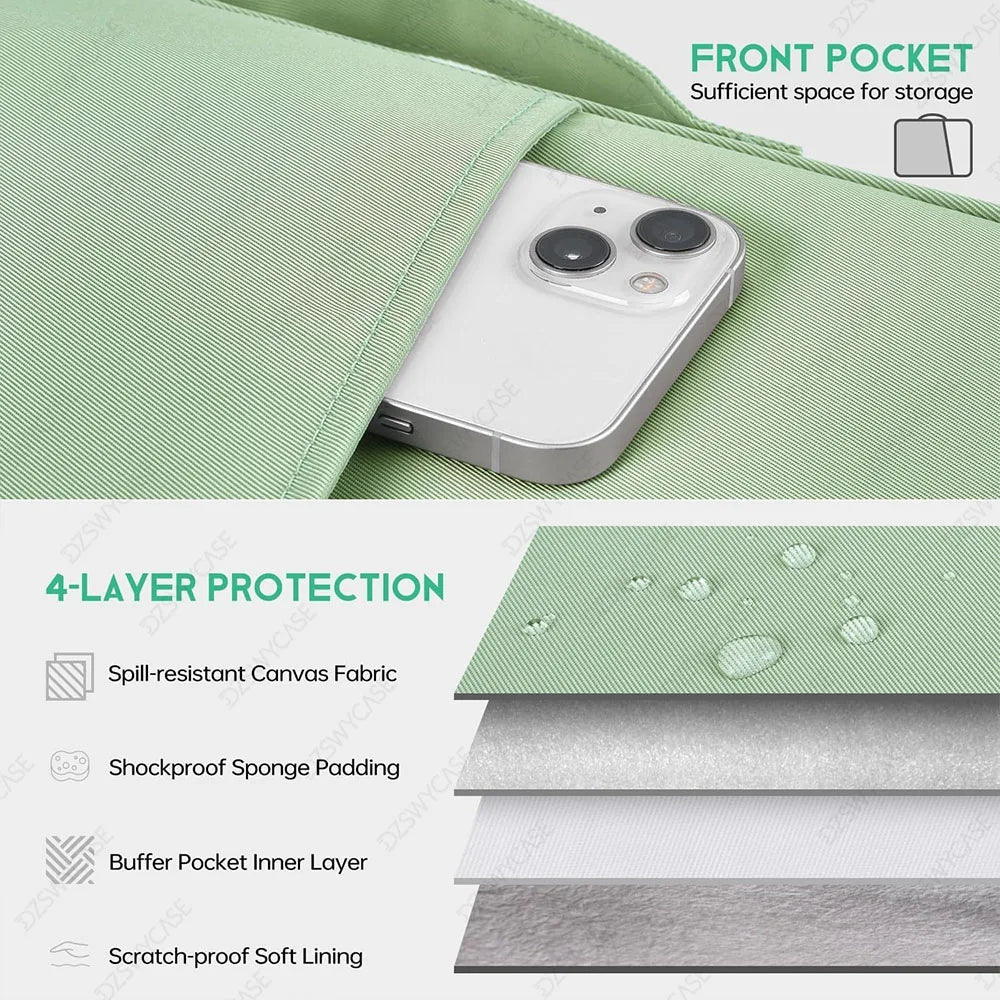 Padded Tablet Sleeve with Pocket – Waterproof Carrying Case for iPad, Samsung & More (11" & 13")