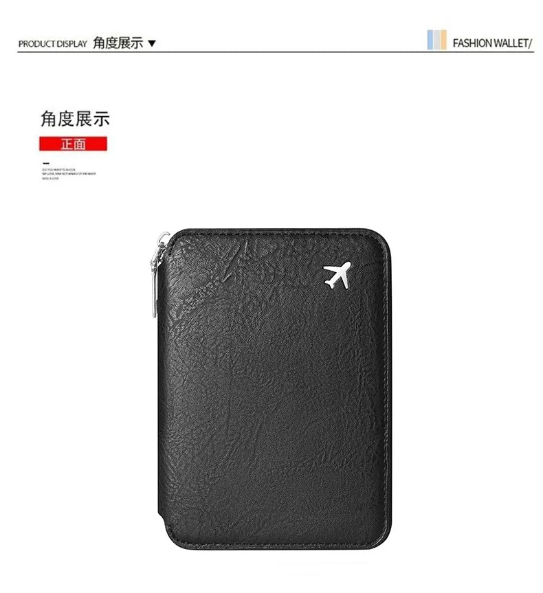Multi-Functional RFID Blocking Passport & Travel Document Organizer Wallet
