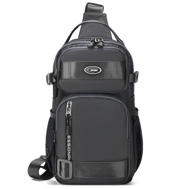 Lightweight Multi-Way Oxford Chest Pack & Crossbody Bag for Men