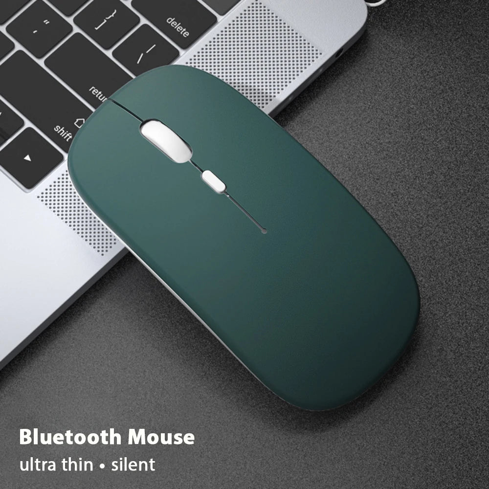 Silent Bluetooth & 2.4G Wireless Mouse - Optical Portable Mouse