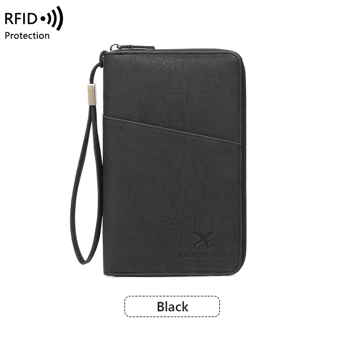 Multi-Functional RFID Blocking Passport & Travel Document Organizer Wallet