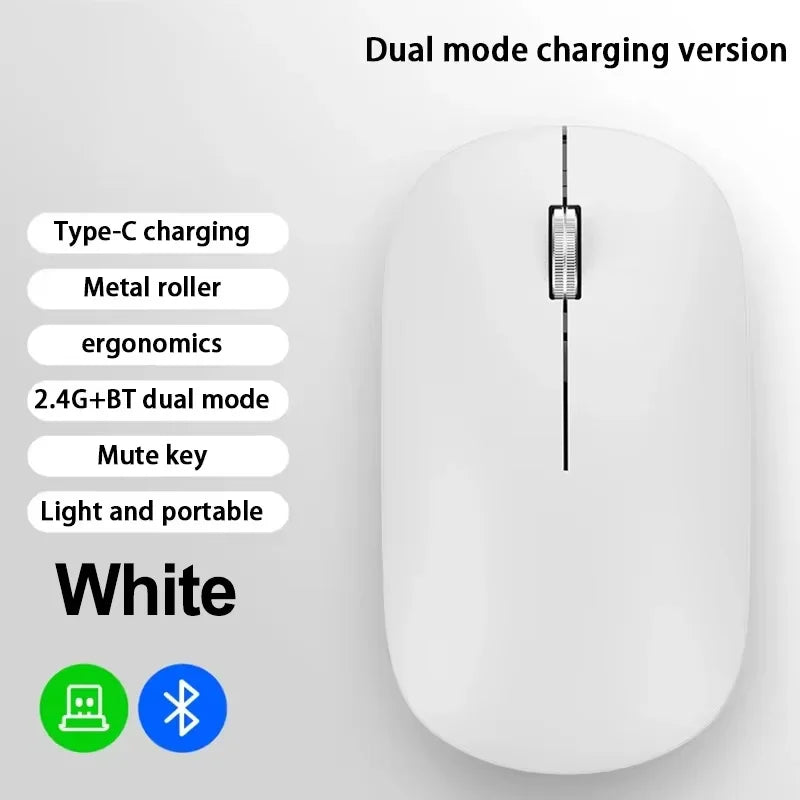 Lenovo Dual-Mode Wireless Silent Mouse - 2.4G & Bluetooth USB-C