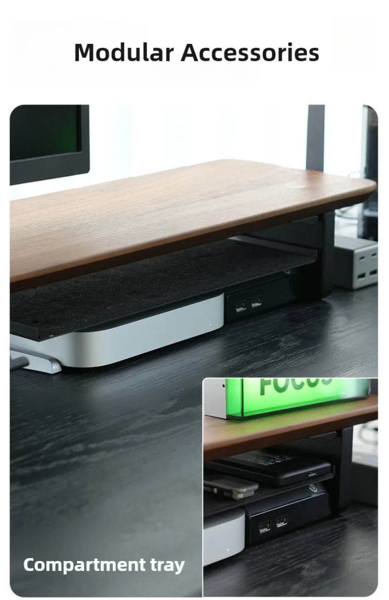Modular Monitor Riser Extension & Expansion Accessories Shelf