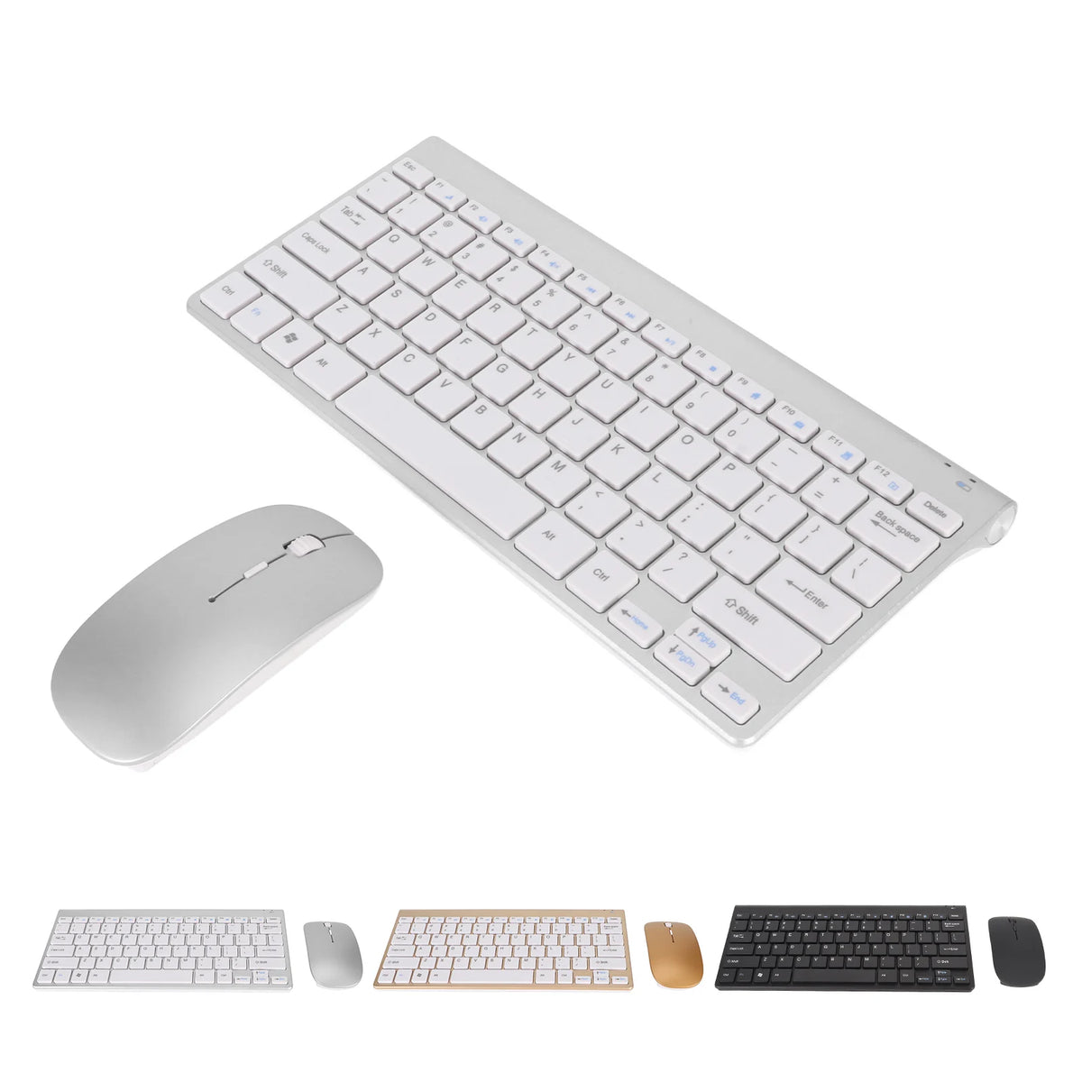 Slim Wireless Silent Keyboard and Mouse Combo Set