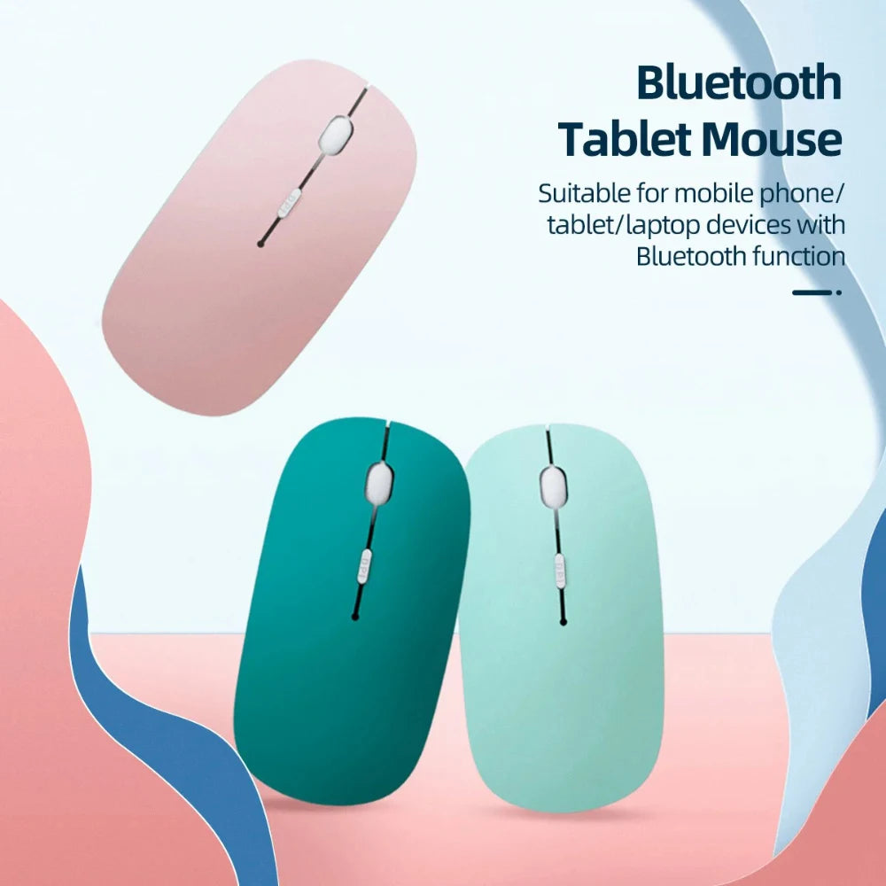 Silent Bluetooth & 2.4G Wireless Mouse - Optical Portable Mouse
