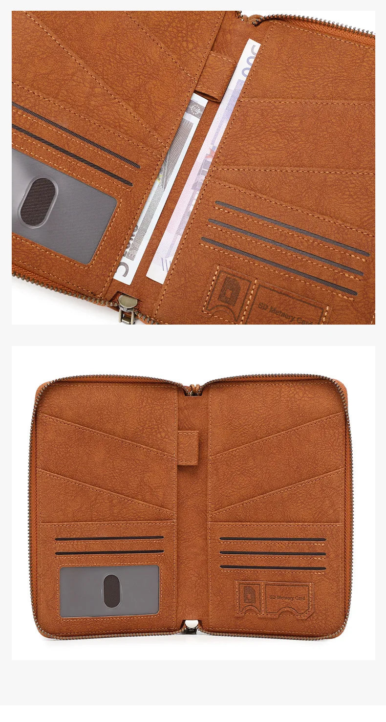 Multi-Functional RFID Blocking Passport & Travel Document Organizer Wallet