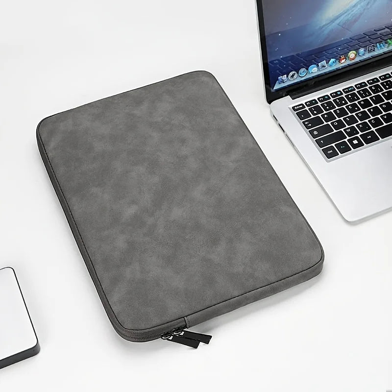 Premium PU Leather Laptop Sleeve Case Bag - Fits 11" to 15"