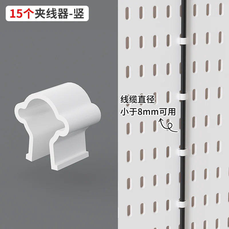 Drill-Free Wall Mount Pegboard Storage Organizer System