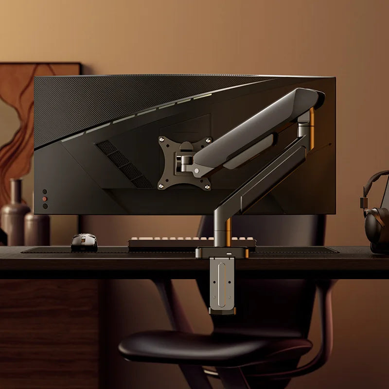 Adjustable Single Monitor Arm Desk Mount Stand - Fits 14" to 32"