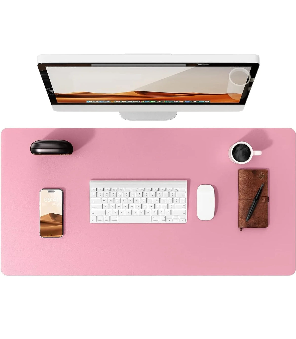 Premium PU Leather Desk Mat Pad & Surface Blotter Protector