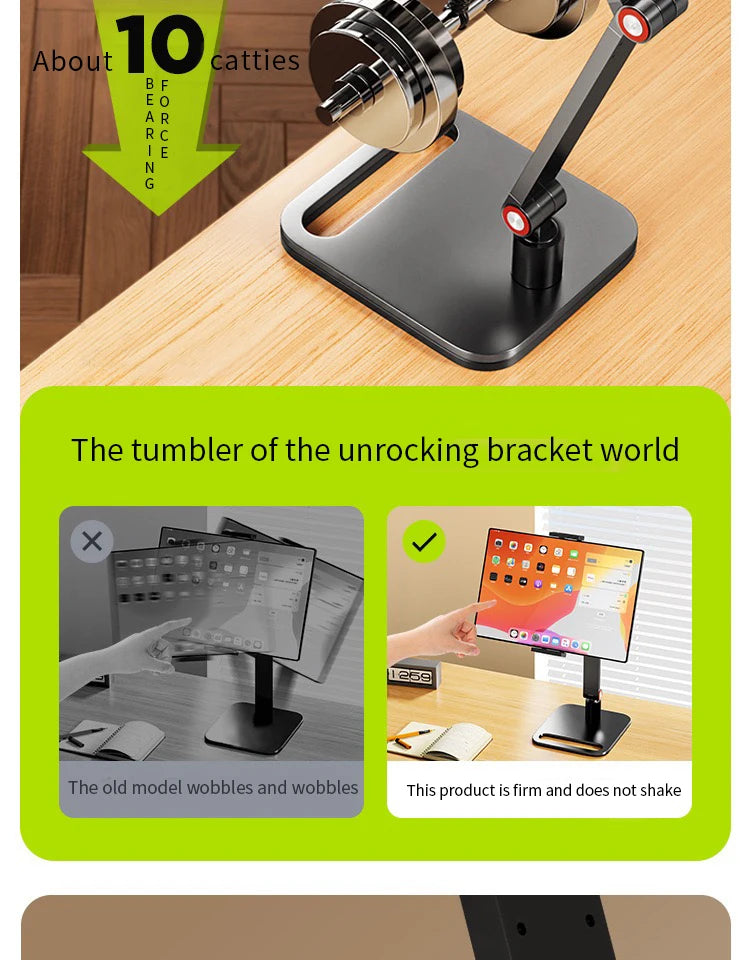 360° Swivel Portable Monitor & Tablet Desk Clamp Mount Stand
