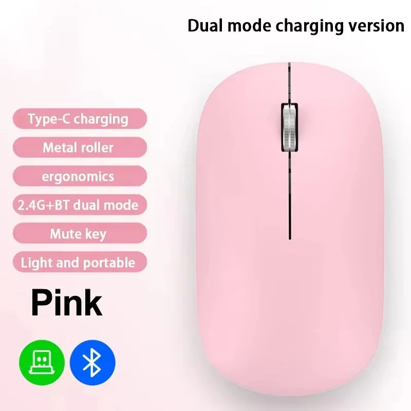 Lenovo Dual-Mode Wireless Silent Mouse - 2.4G & Bluetooth USB-C