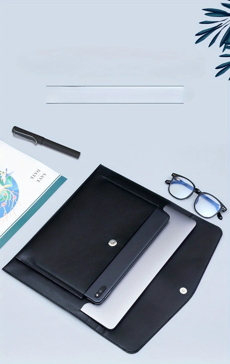 A4 Document File Folder Organizer with Laptop Sleeve Case