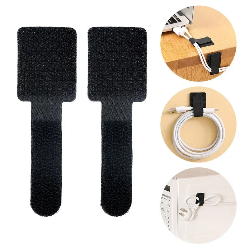 Reusable Self-Adhesive Cable Management Straps - Nylon Wire Ties