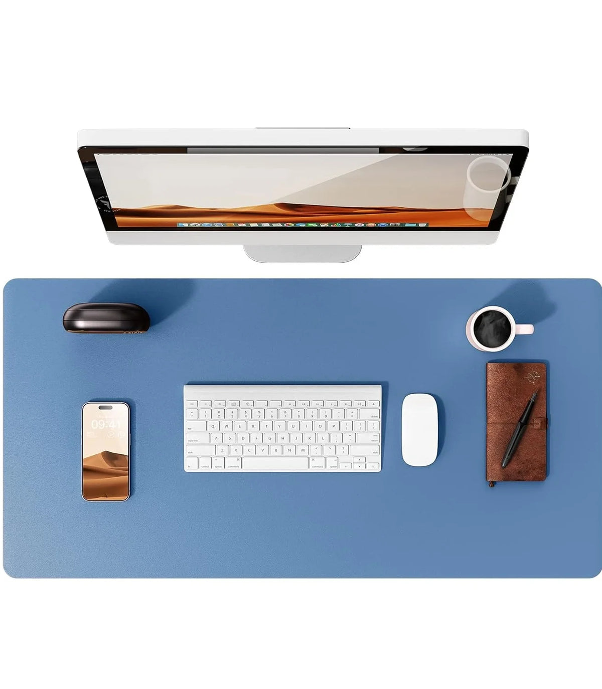 Premium PU Leather Desk Mat Pad & Surface Blotter Protector