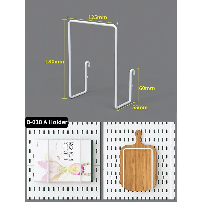 Ultimate Modular Plastic Pegboard System with Hooks Bins Shelves