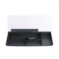 Tempered Glass Desk Whiteboard with Storage Drawer & Memo Board