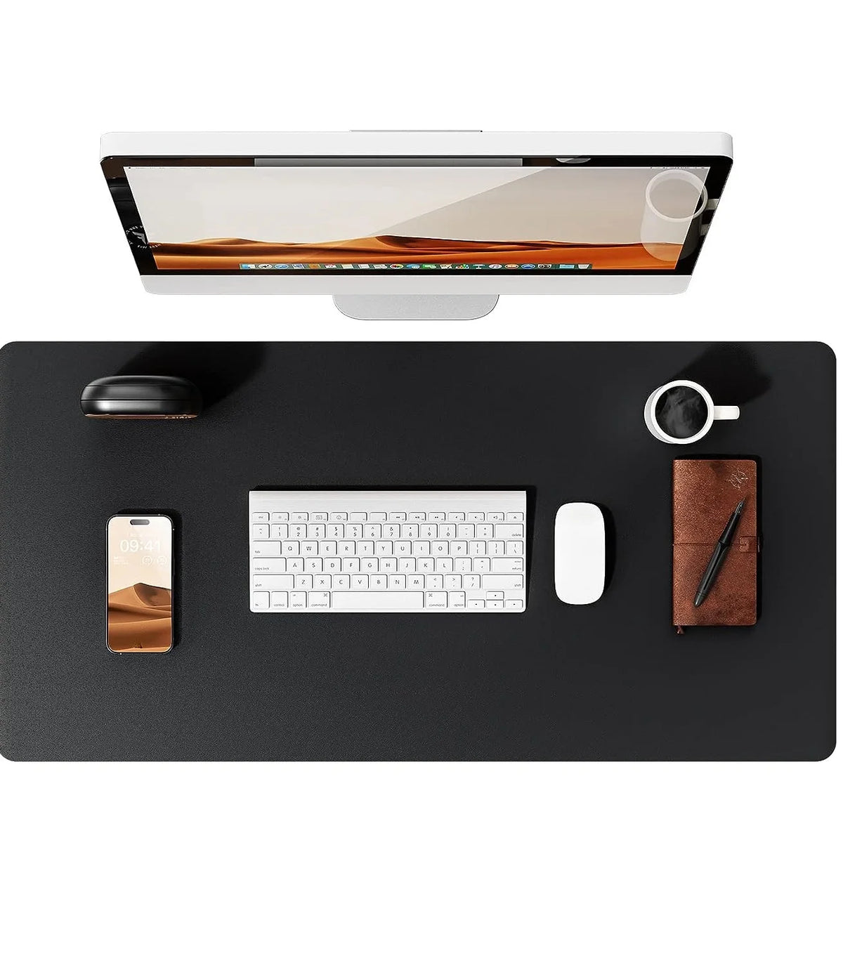 Premium PU Leather Desk Mat Pad & Surface Blotter Protector