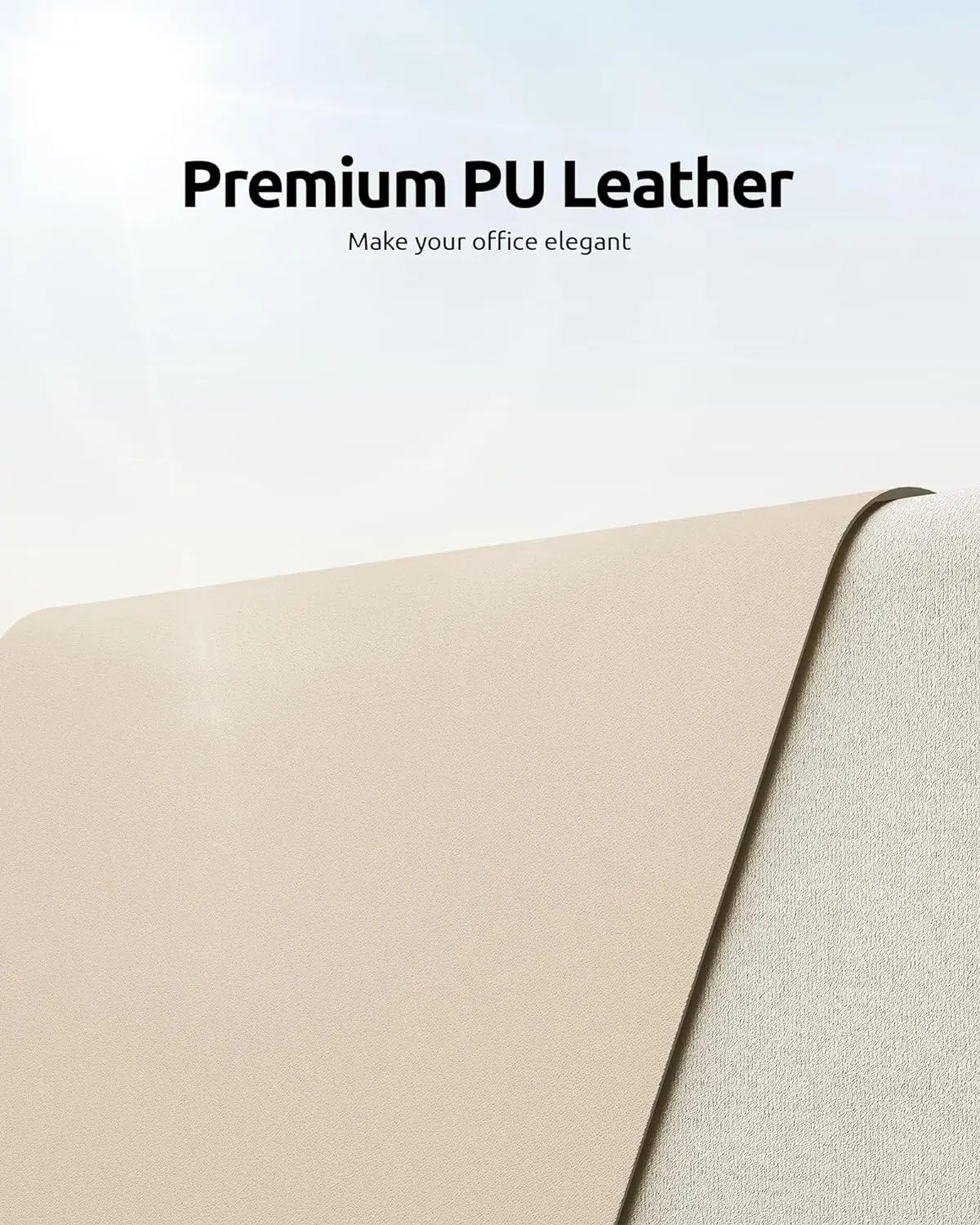 Premium PU Leather Desk Mat Pad & Surface Blotter Protector