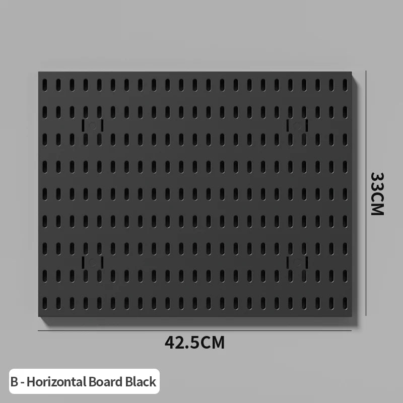 Ultimate Modular Plastic Pegboard System with Hooks Bins Shelves