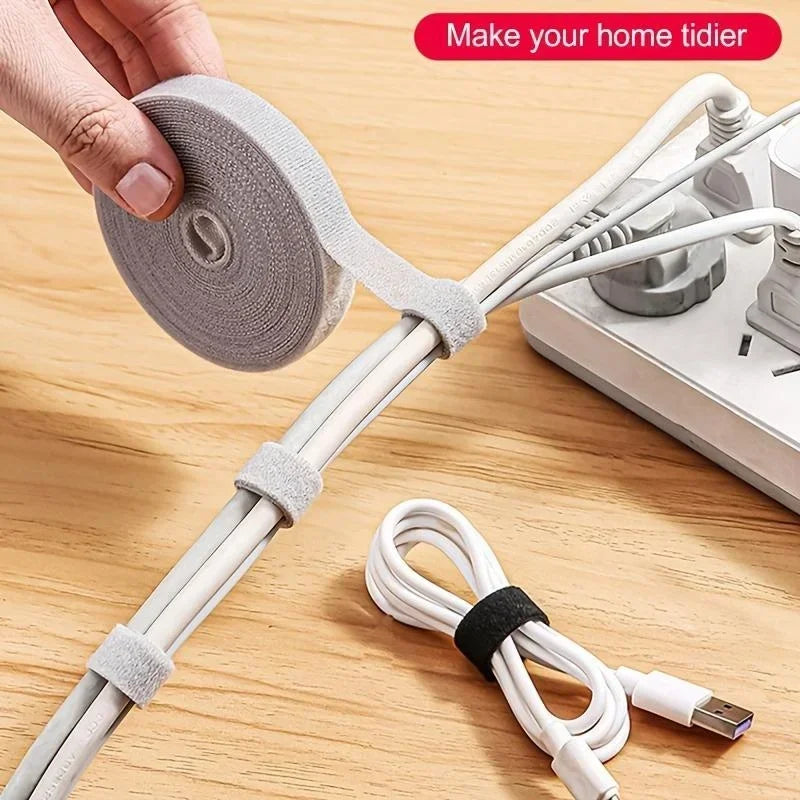 5M Reusable Cable Organizer Sleeve - Wire Cord Management Wrap