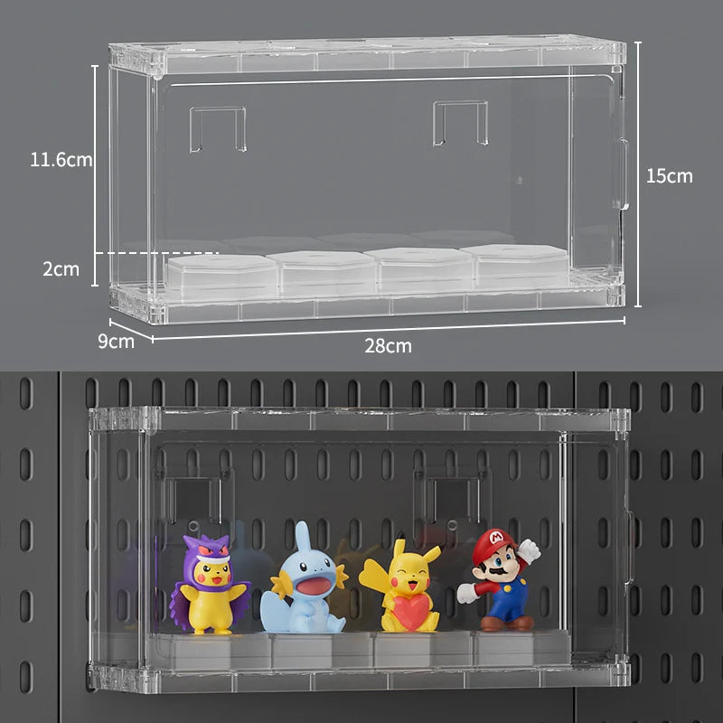 Drill-Free Wall Mount Pegboard Storage Organizer System