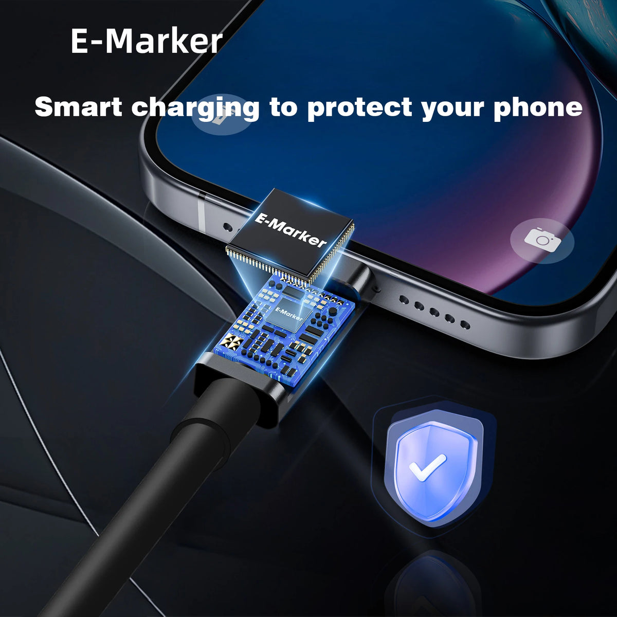 UGOURD Thunderbolt 4 USB4 Type-C Cable - 40Gbps 100W Fast Charging