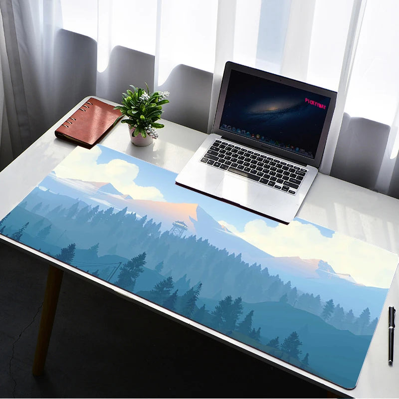 Deep Forest Firewatch XXL Extended Gaming Desk Mat Mouse Pad