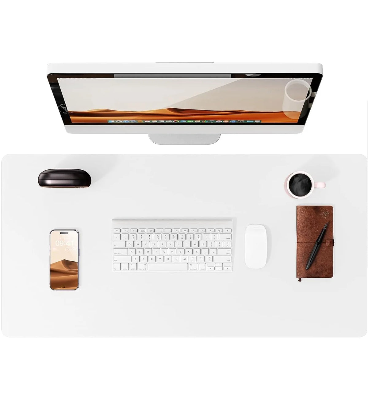 Premium PU Leather Desk Mat Pad & Surface Blotter Protector