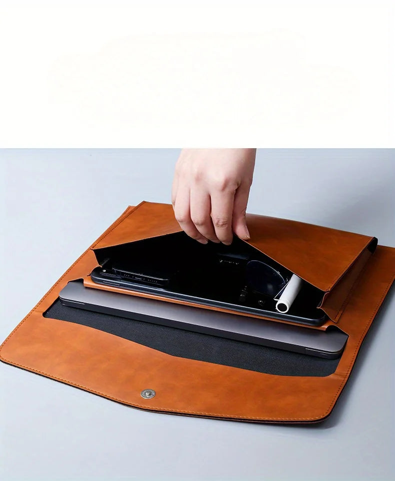 A4 Document File Folder Organizer with Laptop Sleeve Case