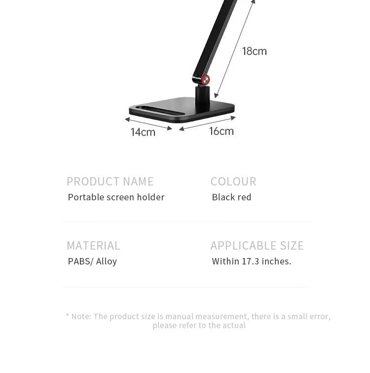 360° Swivel Portable Monitor & Tablet Desk Clamp Mount Stand