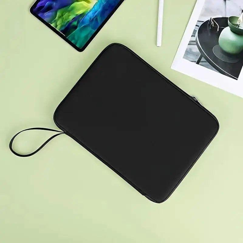 PU Leather Tablet Handbag Pouch – Shockproof Sleeve with Wrist Strap for iPad Air, Samsung & More (10.9" & 12.9")