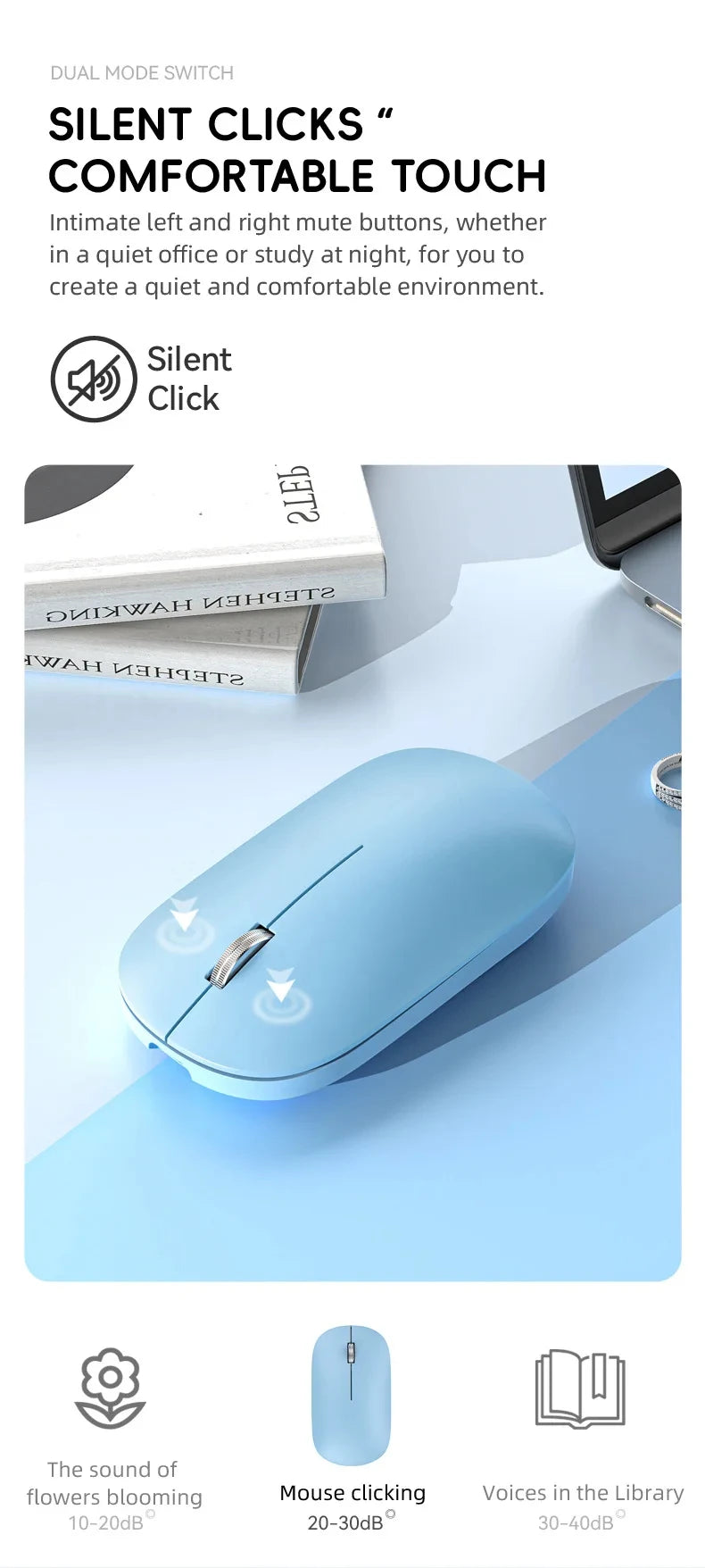 Lenovo Dual-Mode Wireless Silent Mouse - 2.4G & Bluetooth USB-C
