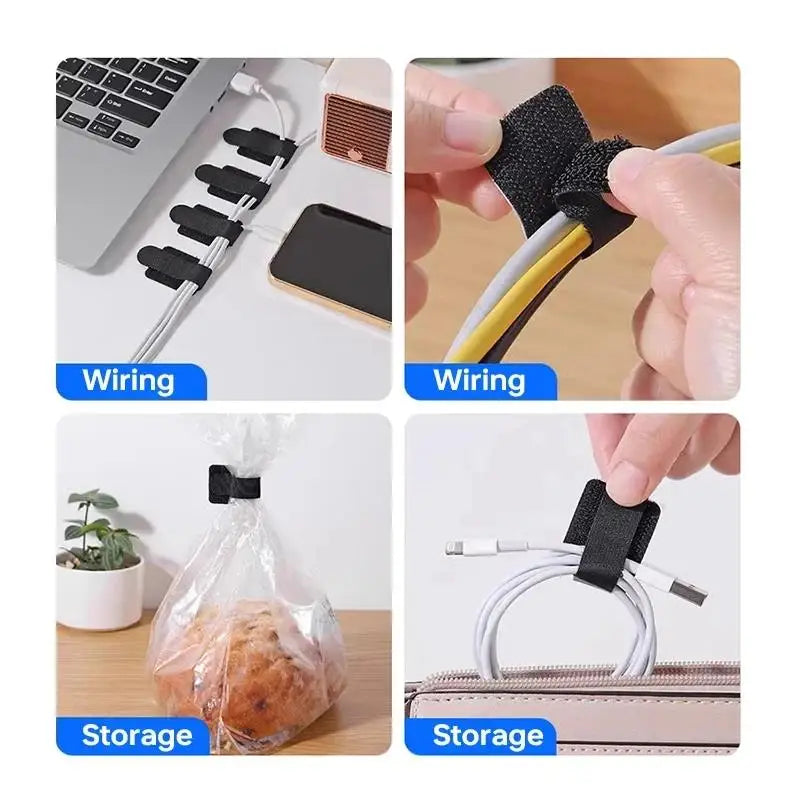 Reusable Nylon Cable Ties Fastening Wire Organizer Straps