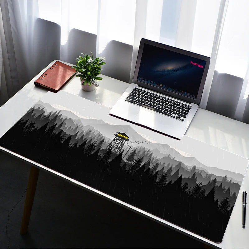 Deep Forest Firewatch XXL Extended Gaming Desk Mat Mouse Pad