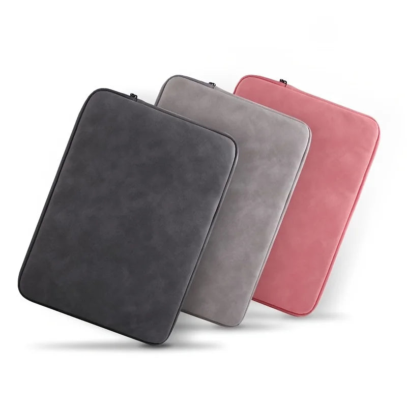 Premium PU Leather Laptop Sleeve Case Bag - Fits 11" to 15"