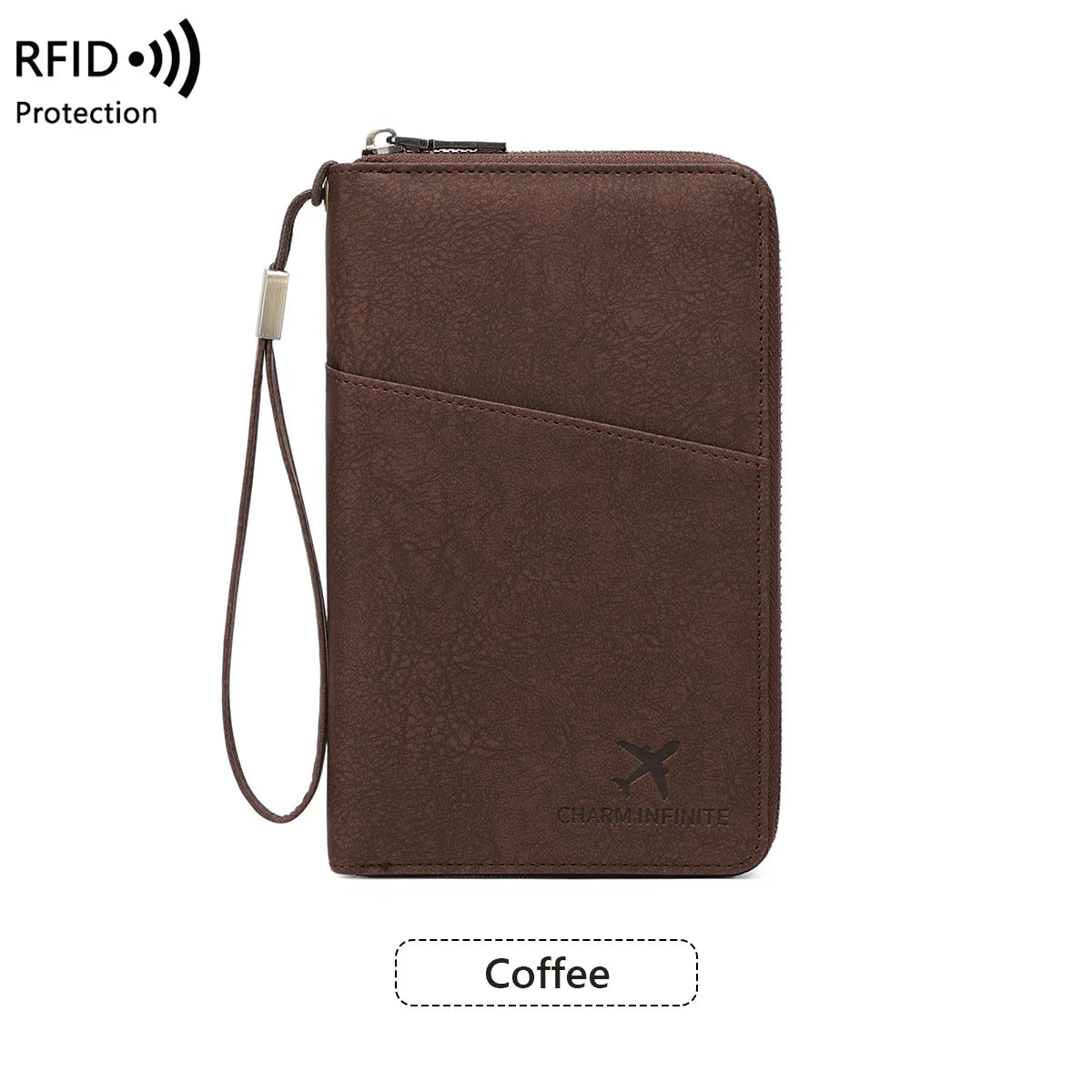 Multi-Functional RFID Blocking Passport & Travel Document Organizer Wallet