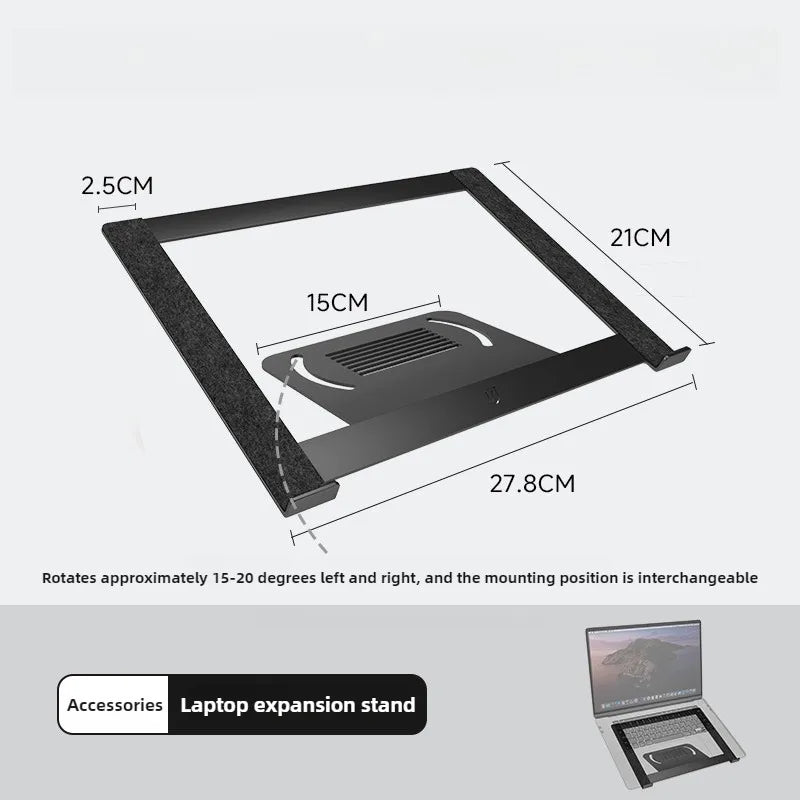 Modular Monitor Riser Extension & Expansion Accessories Shelf