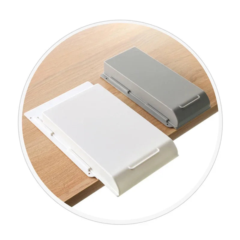 Under-Desk Self-Adhesive Hidden Storage Drawer Organizer Box