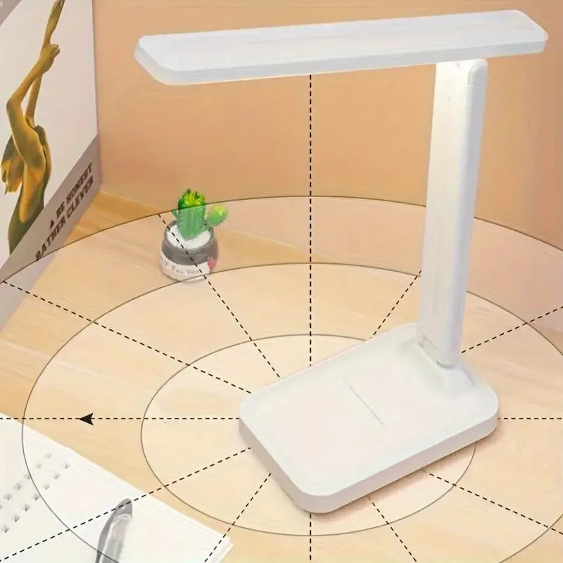 Folding USB Touch-Control LED Desk Lamp - Rechargeable Night Light