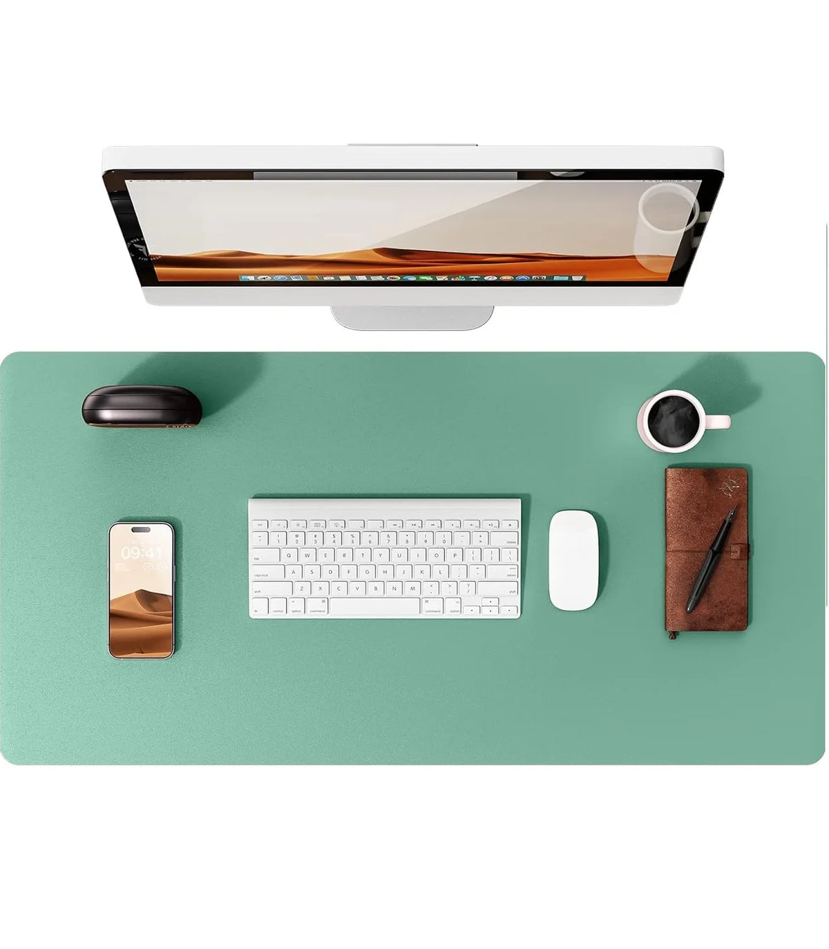 Premium PU Leather Desk Mat Pad & Surface Blotter Protector