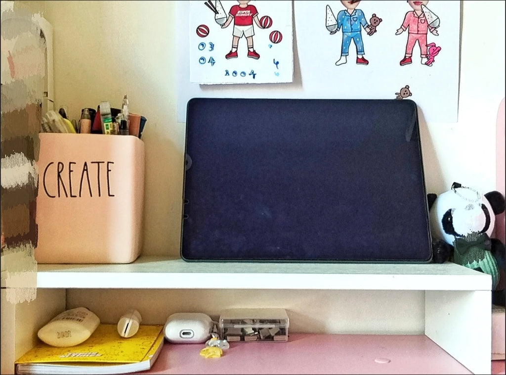 Ergonomic Monitor Riser Stand with Keyboard Storage Tray