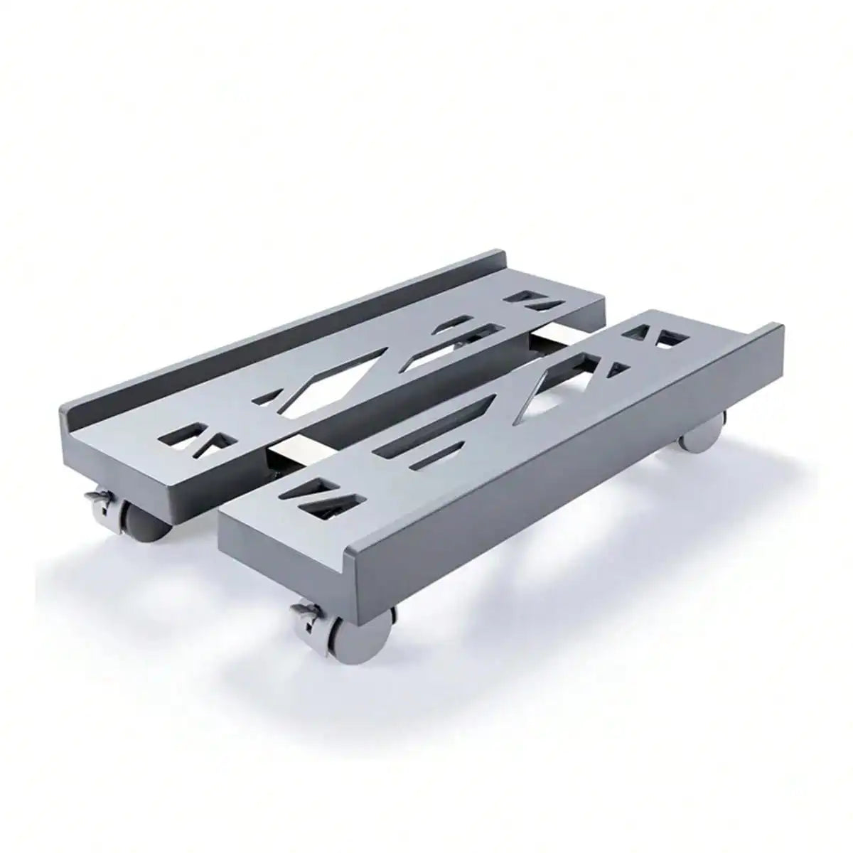 Adjustable Mobile PC Tower CPU Stand with Wheels - Rolling Under-Desk Holder
